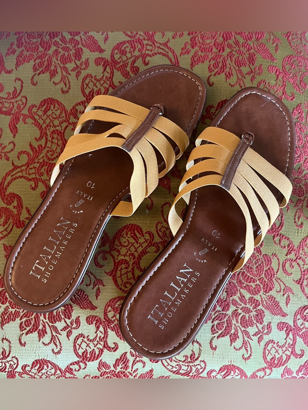 Italian Shoemakers Lolla Sandals in Mustard Yellow
